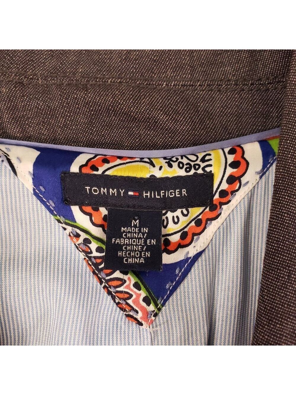 Tommy Hilfiger Gray Tailored Blazer Size M - Picture 5 of 11
